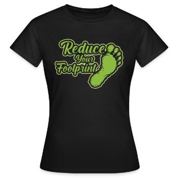 Reduce your ecological footprint - Women's T-Shirt - black - Front - AI Model Female 172 dark (172cm)