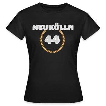 Neukölln 44 Berlin T-Shirt - T-shirt Femme - noir - Devant - AI Model Female 172 dark (172cm)