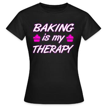 Cuire - T-shirt Femme - noir - Devant - AI Model Female 172 dark (172cm)