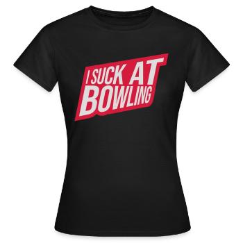 Je suis nul au bowling - T-shirt Femme - noir - Devant - AI Model Female 172 dark (172cm)