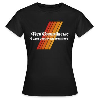 Maudit Jackie White - T-shirt Femme - noir - Devant - AI Model Female 172 dark (172cm)