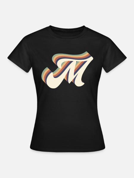 Buchstabe M - Frauen T-Shirt - Schwarz