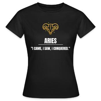 Aries - Women's T-Shirt - black - Front - AI Model Female 172 dark (172cm)