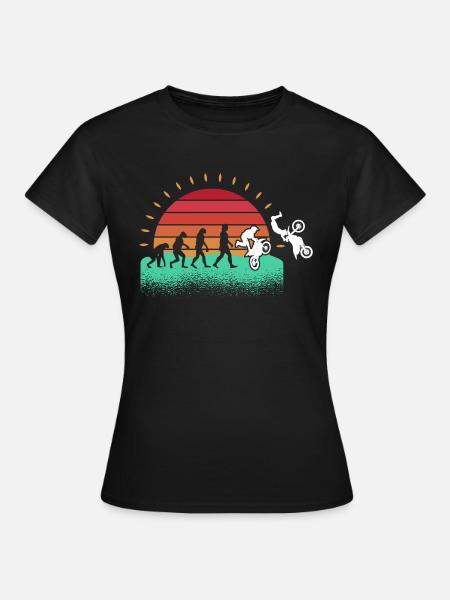 Motorrad Motocross - Frauen T-Shirt - Schwarz