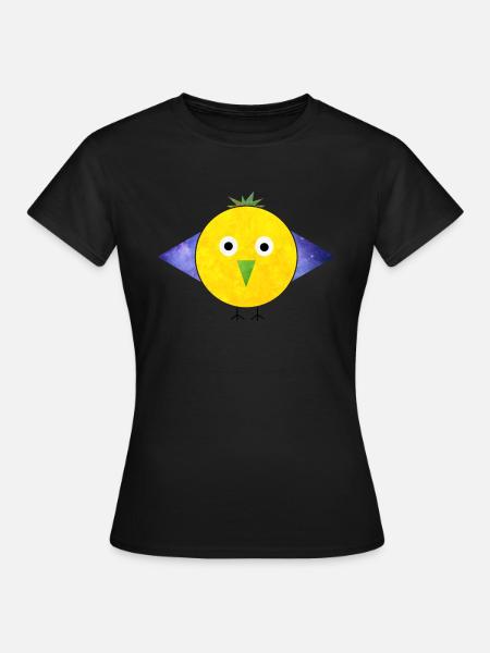 Vogel - Frauen T-Shirt - Schwarz
