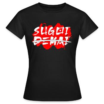 Sugoi Dekai : Génial et énorme - T-shirt Femme - noir - Devant - AI Model Female 172 dark (172cm)