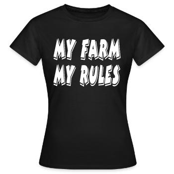 Farm - Women's T-Shirt - black - Front - AI Model Female 172 dark (172cm)