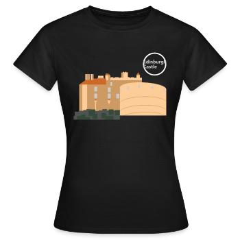 Edinburgh Castle - Frauen T-Shirt - Schwarz - Vorne - AI Model Female 172 dark (172cm)