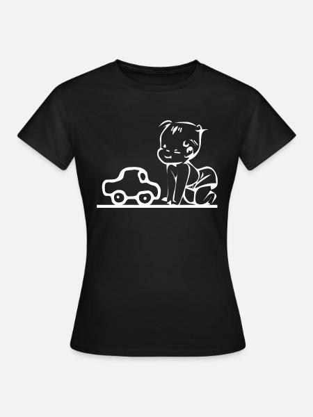 Auto - Frauen T-Shirt - Schwarz