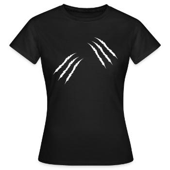 krallen 2 - Frauen T-Shirt - Schwarz - Vorne - AI Model Female 172 dark (172cm)
