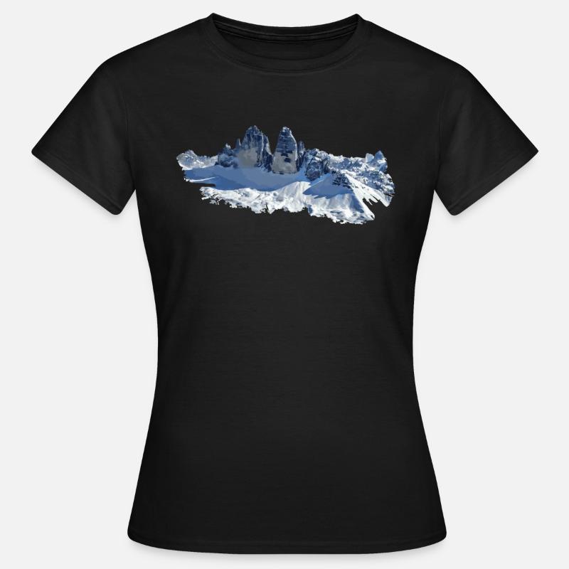 3 Peaks Artwork - Women's T-Shirt - black