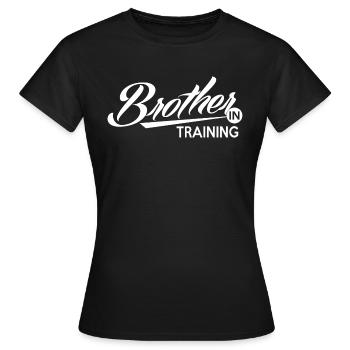 brother in training - T-shirt Femme - noir - Devant - AI Model Female 172 dark (172cm)