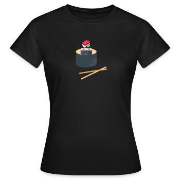 Sushi - T-shirt Femme - noir - Devant - AI Model Female 172 dark (172cm)
