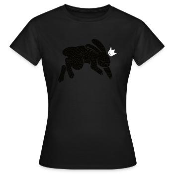 Rabbit Prince noir - T-shirt Femme - noir - Devant - AI Model Female 172 dark (172cm)