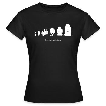 Lumen Evolution - Women's T-Shirt - black - Front - AI Model Female 172 dark (172cm)