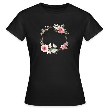 Mariée d'équipe - T-shirt Femme - noir - Devant - AI Model Female 172 dark (172cm)