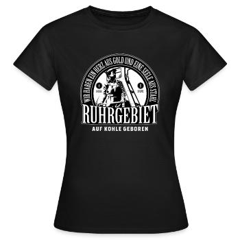 Ruhrgebiet - Frauen T-Shirt - Schwarz - Vorne - AI Model Female 172 dark (172cm)