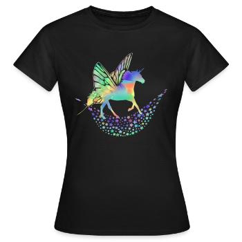 Licorne Créatures fabuleuses - T-shirt Femme - noir - Devant - AI Model Female 172 dark (172cm)
