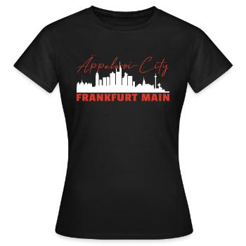 Frankfurt am Main Äppelwoi City - T-shirt Femme - noir - Devant - AI Model Female 172 dark (172cm)