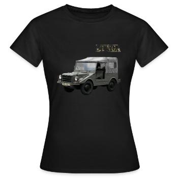Véhicule hors route Munga Véhicule militaire - T-shirt Femme - noir - Devant - AI Model Female 172 dark (172cm)