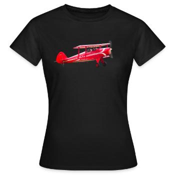 Biplan - T-shirt Femme - noir - Devant - AI Model Female 172 dark (172cm)