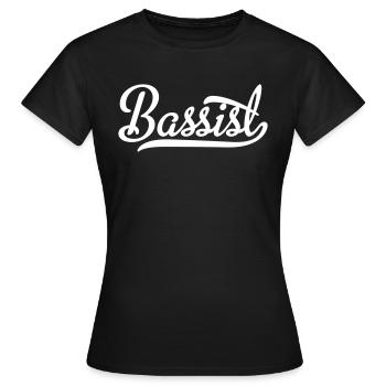 Bassist - Women's T-Shirt - black - Front - AI Model Female 172 dark (172cm)