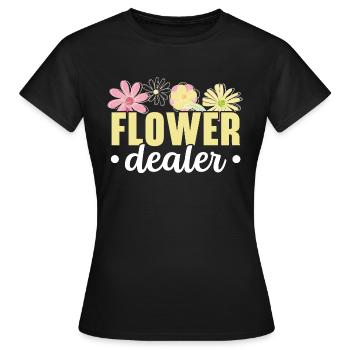 Florist Florist Florist Designer - Women's T-Shirt - black - Front - AI Model Female 172 dark (172cm)