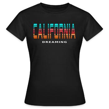Kalifornien träumt - Frauen T-Shirt - Schwarz - Vorne - AI Model Female 172 dark (172cm)