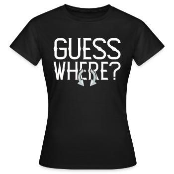 Guess Where Piercing Piercings - Women's T-Shirt - black - Front - AI Model Female 172 dark (172cm)