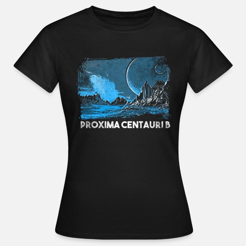 Exoplanète Proxima Centauri b - T-shirt Femme - noir