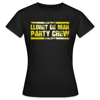 Lloret De Mar Party Crew - Frauen T-Shirt - Schwarz - Vorne - AI Model Female 172 dark (172cm)