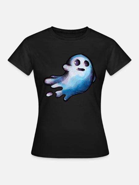 Halloween Geist - Frauen T-Shirt - Schwarz
