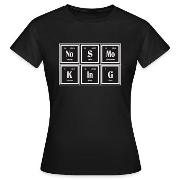 | non-fumeur Tableau périodique des éléments - T-shirt Femme - noir - Devant - AI Model Female 172 dark (172cm)