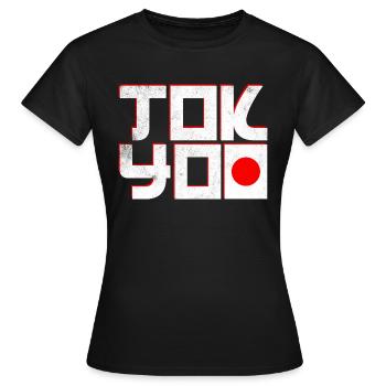 Tokio Japan - Frauen T-Shirt - Schwarz - Vorne - AI Model Female 172 dark (172cm)