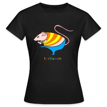 souris - T-shirt Femme - noir - Devant - AI Model Female 172 dark (172cm)