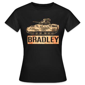 Véhicule de combat d’infanterie américain Bradley - T-shirt Femme - noir - Devant - AI Model Female 172 dark (172cm)