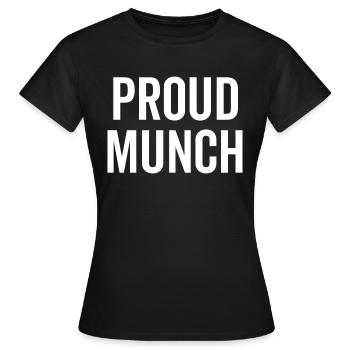 Munch fier - T-shirt Femme - noir - Devant - AI Model Female 172 dark (172cm)