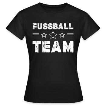 Équipe de football - T-shirt Femme - noir - Devant - AI Model Female 172 dark (172cm)
