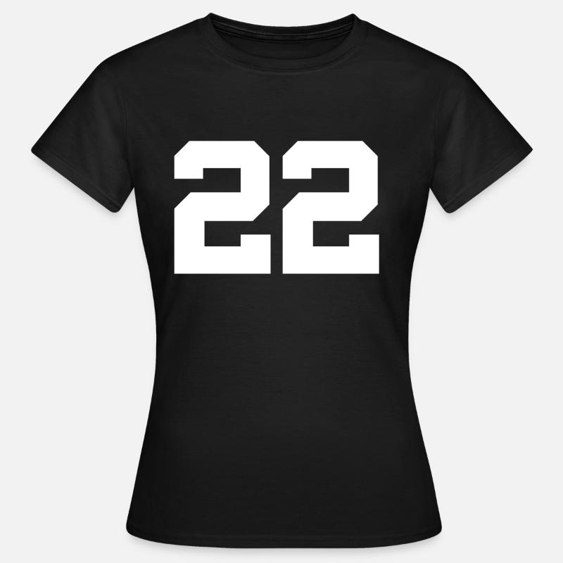 Number 22 - Women's T-Shirt - black