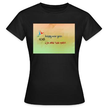 Arthin nouvel an - T-shirt Femme - noir - Devant - AI Model Female 172 dark (172cm)