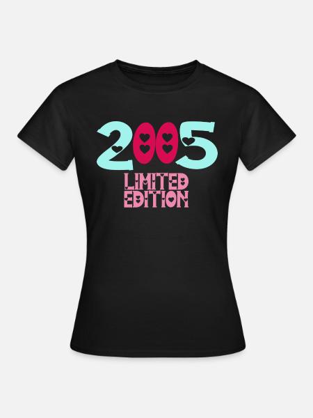 18 years vintage 2005 retro 18th birthday - Women's T-Shirt - black