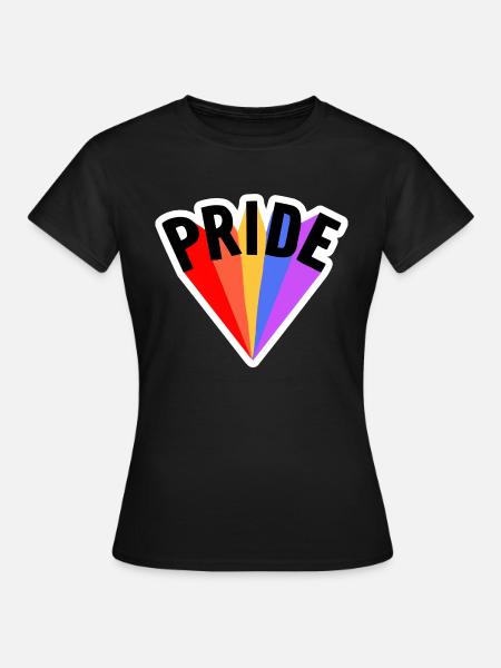 PRIDE LGBTQ+ MOTIVE - Frauen T-Shirt - Schwarz