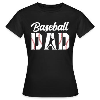 Baseball Dad Apparel Dad Baseball - T-shirt Femme - noir - Devant - AI Model Female 172 dark (172cm)