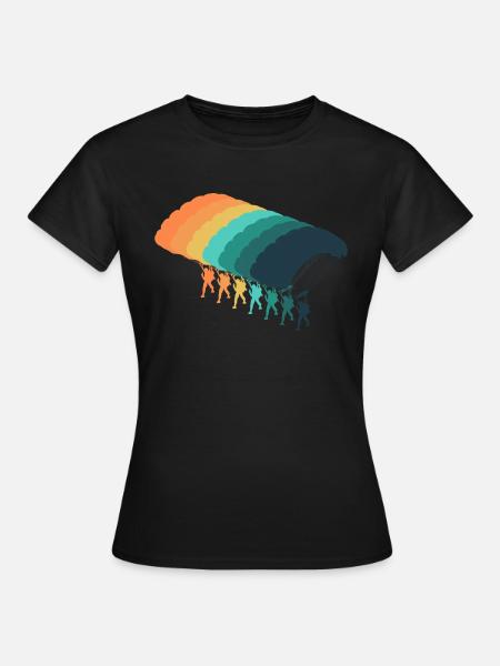 Parachute vintage - T-shirt Femme - noir