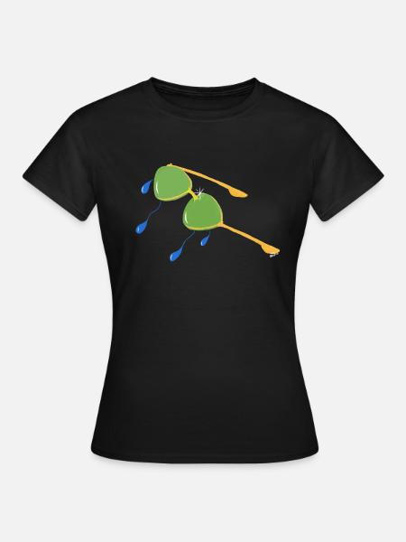 LUNETTES QUE JE NE POUVAIS PAS ACHETER QUAND J’ÉTAIS JEUNE v.Final - T-shirt Femme - noir
