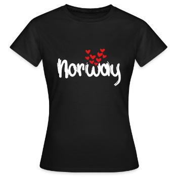 Norway - Women's T-Shirt - black - Front - AI Model Female 172 dark (172cm)