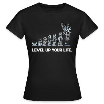 Verbessere dein Leben - Frauen T-Shirt - Schwarz - Vorne - AI Model Female 172 dark (172cm)