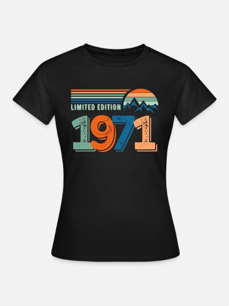 Limitierte Auflage 1971 - Frauen T-Shirt - Schwarz