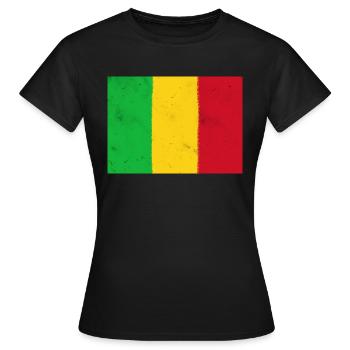 Drapeau du Mali - T-shirt Femme - noir - Devant - AI Model Female 172 dark (172cm)