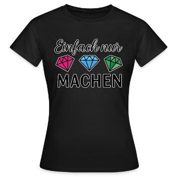 Fais-le - T-shirt Femme - noir - Devant - AI Model Female 172 dark (172cm)